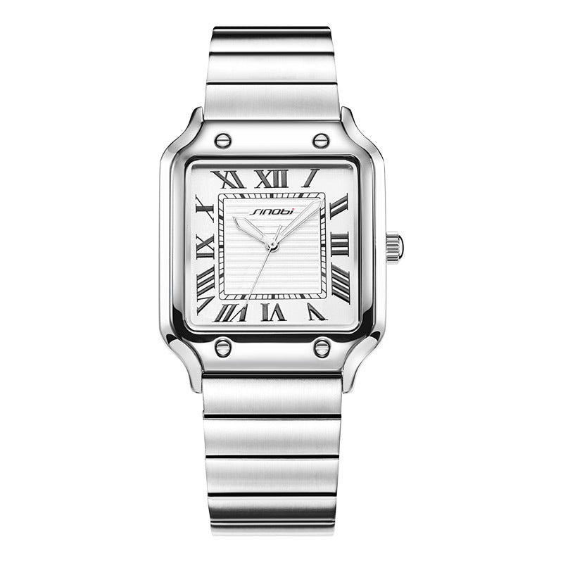 men's watch men's business Roman square watch luminous waterproof Guangzhou watch quartz watch men's watch
