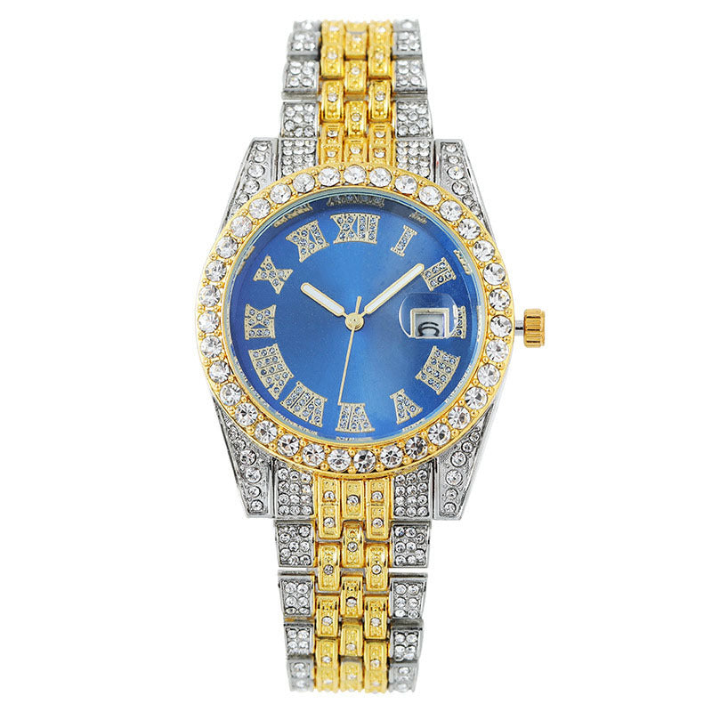 full diamond Roman pattern calendar fashion ladies watch female watch quartz watch manufacturer spot delivery
